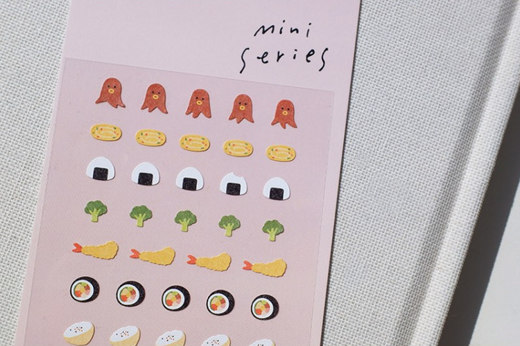 Suatelier Sticker Mini Series Food.05 — Bento — with packaging