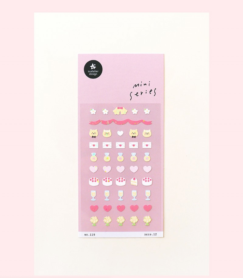 Suatelier Sticker Mini Series Deco.12 — Wedding — sticker detail