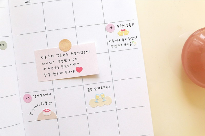 Suatelier Sticker Mini Series Deco.12 — Wedding — sheet front