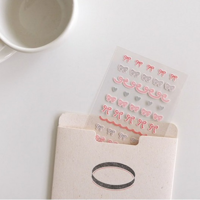 Suatelier Mini Series Sticker — Deco.13 Ribbon — with packaging