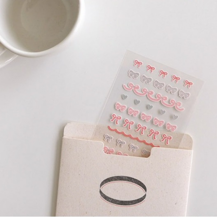 Suatelier Mini Series Sticker — Deco.13 Ribbon — with packaging