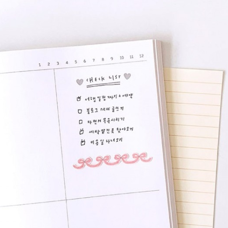 Suatelier Mini Series Sticker — Deco.13 Ribbon — flat lay