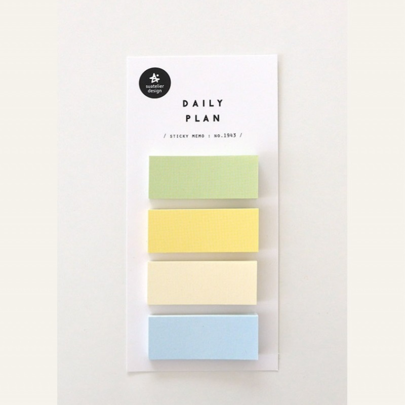 Suatelier Sticky Memo — Daily Plan 32 — angle view