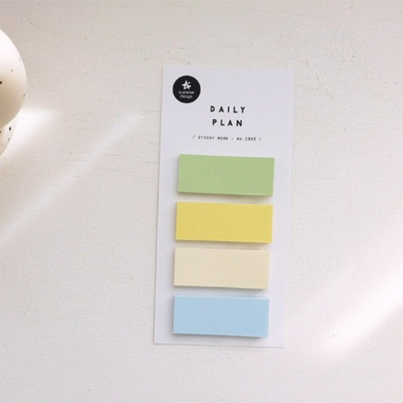 Suatelier Sticky Memo — Daily Plan 32 — flat lay
