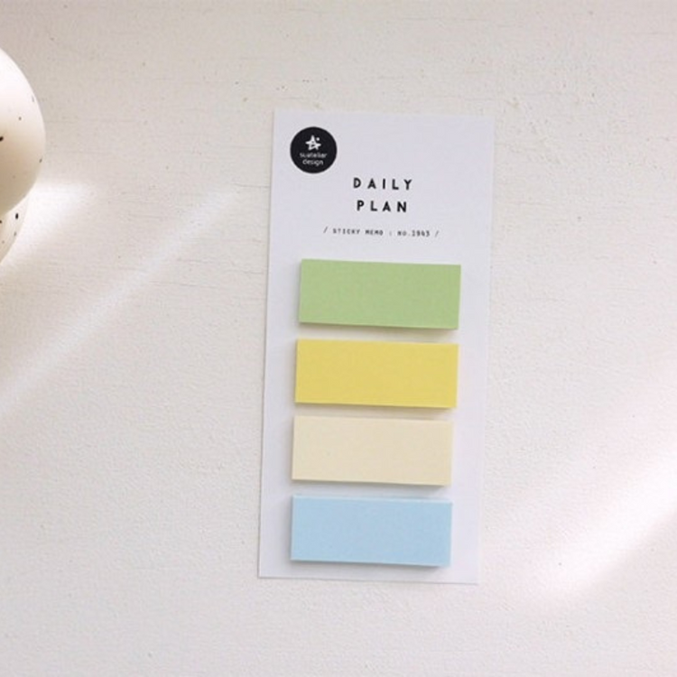 Suatelier Sticky Memo — Daily Plan 32 — flat lay