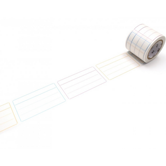 mt Perforated Label Tape — Memo Ruled — roll front