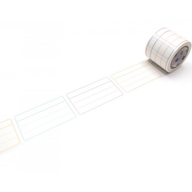mt Perforated Label Tape — Memo Ruled — roll front