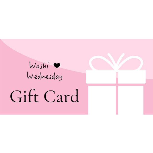 Washi Wednesday Gift Card — front view