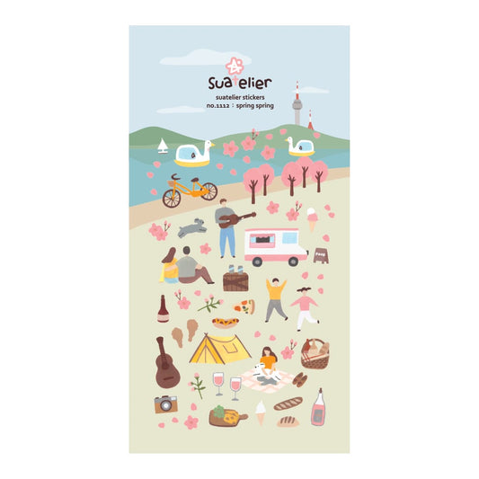 Suatelier Sticker — Spring Spring — sheet front