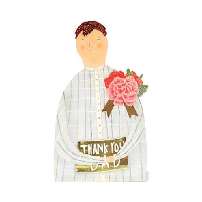 D'Won Thank You Card — Dad — closed card