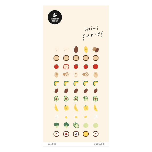 Suatelier Sticker — Food.03 — sheet front