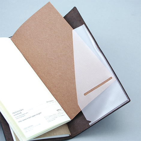 Traveler's Notebook Refill 006 (Regular Size) - Pocket Sticker <L> — size reference