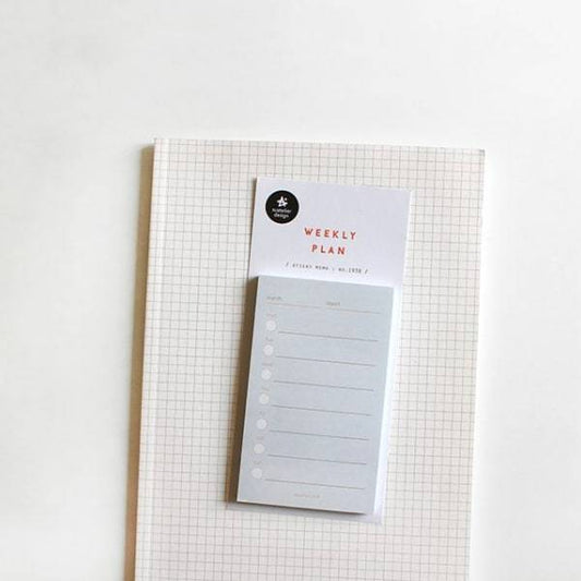 Suatelier Sticky Memo Weekly Plan — front view