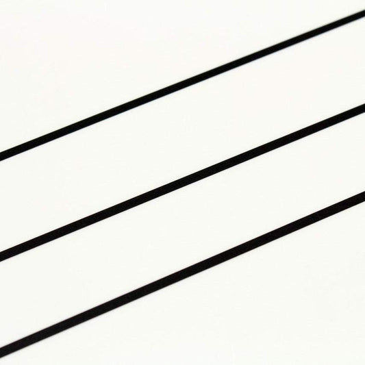 mt Slim 3mm Washi Tape — Set Matte Black (7m) — roll front