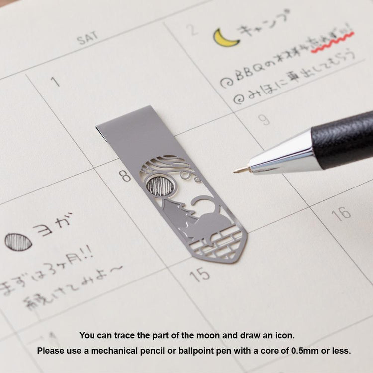 Midori Clip Bookmarker — flat lay
