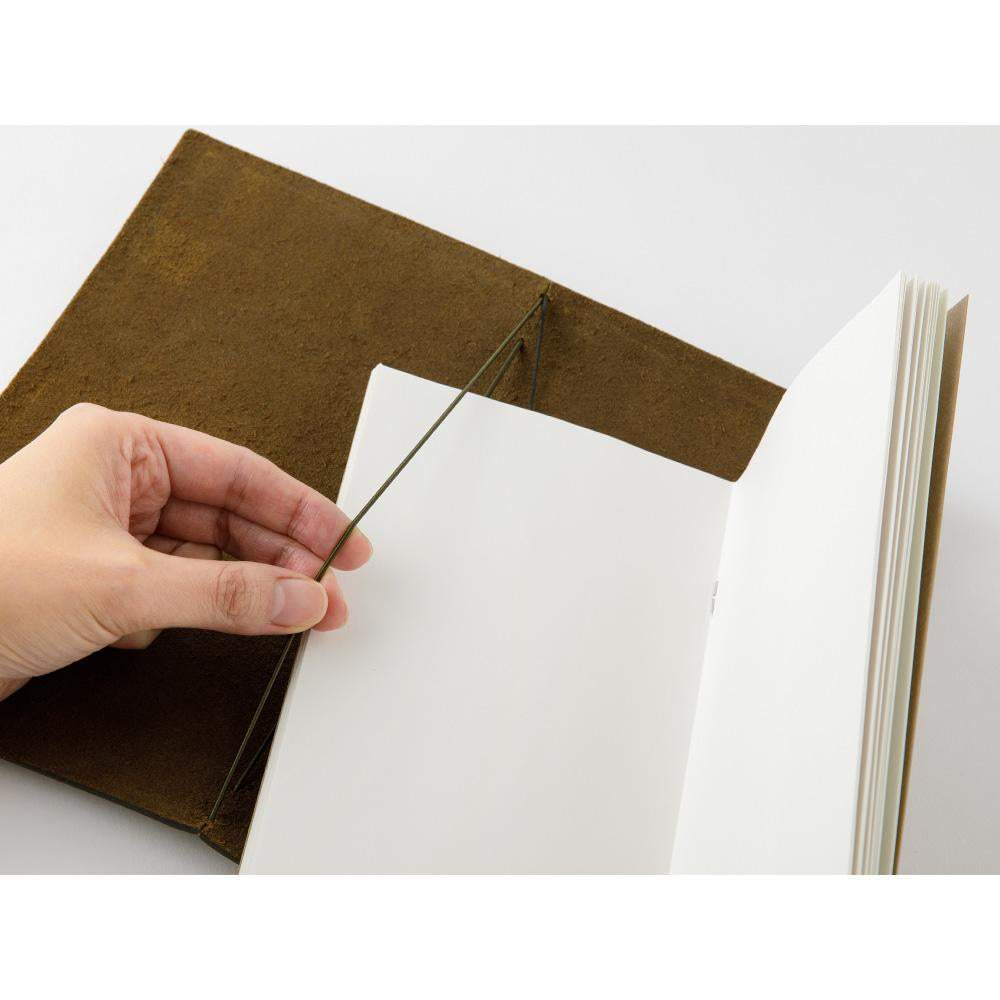 Traveler's Notebook Starter Kit (Regular Size) — Olive — size reference
