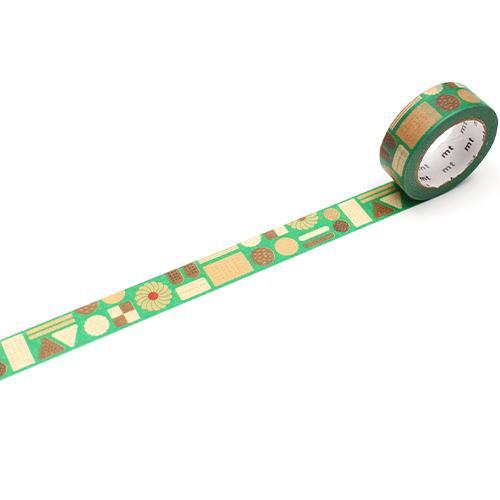 mt EX Washi Tape — Geometry Cookie — roll front