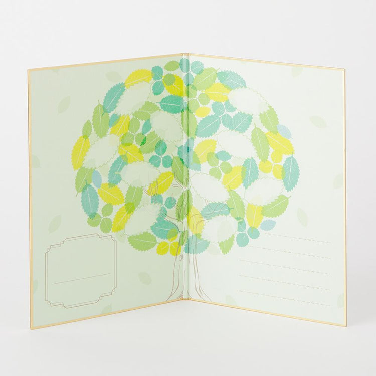 Midori Folded Signature Board <B6> — Tree — front view