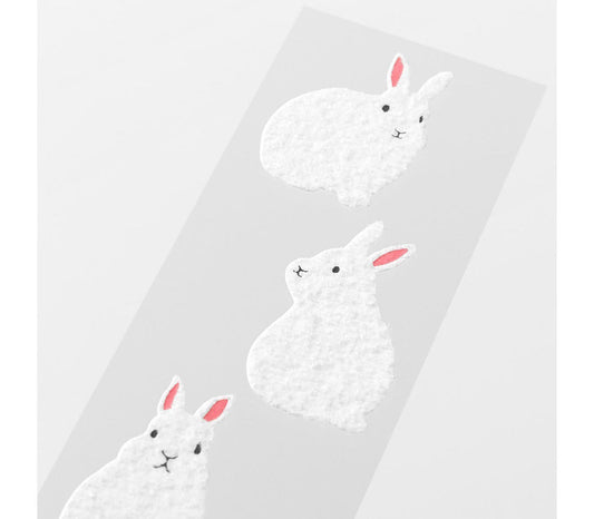 Midori Letter Set with Stickers — Rabbit — detail view