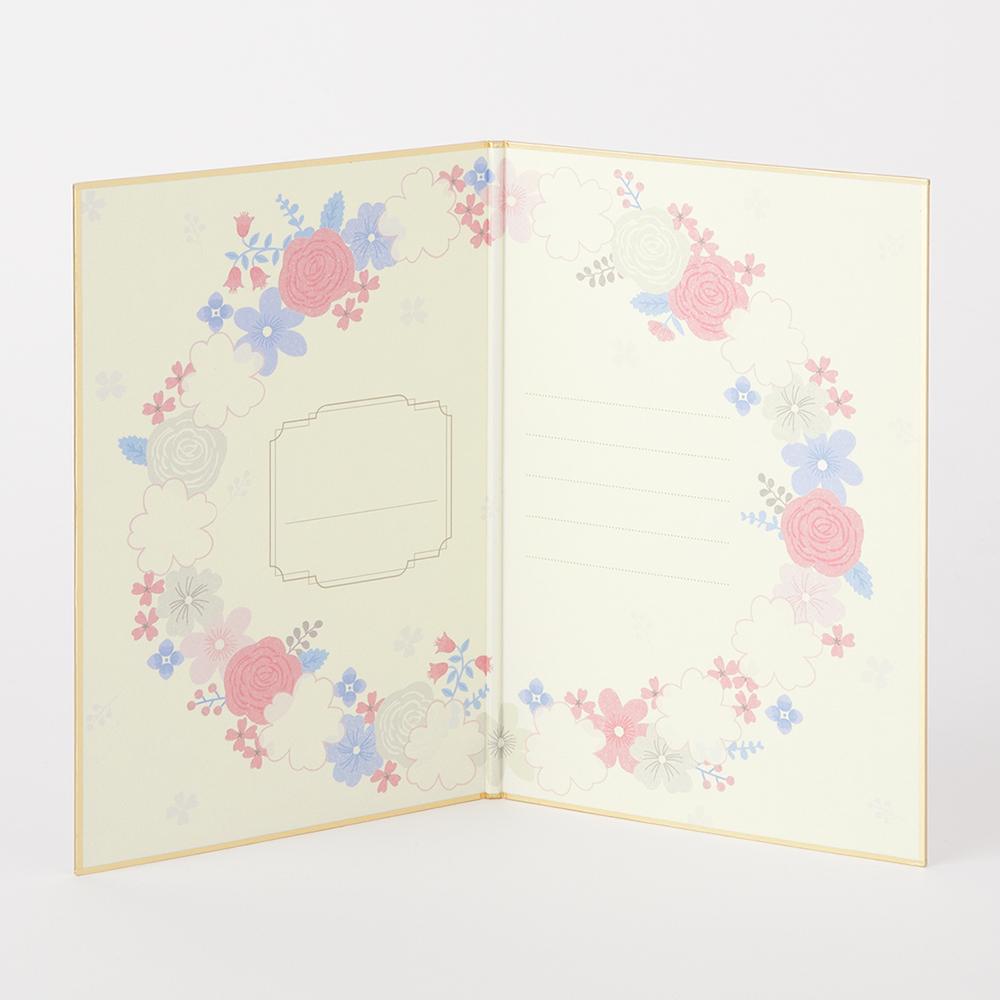Midori Folded Signature Board <B6> — Wreath — front view