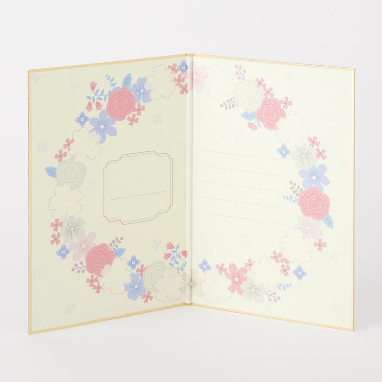 Midori Folded Signature Board <B6> — Wreath — front view