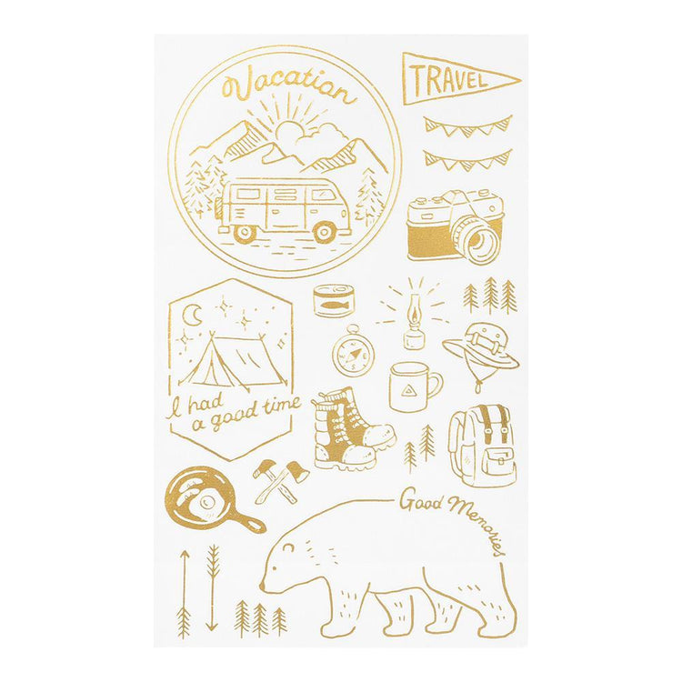 Midori Foil Transfer Sticker — Outdoor — sticker detail