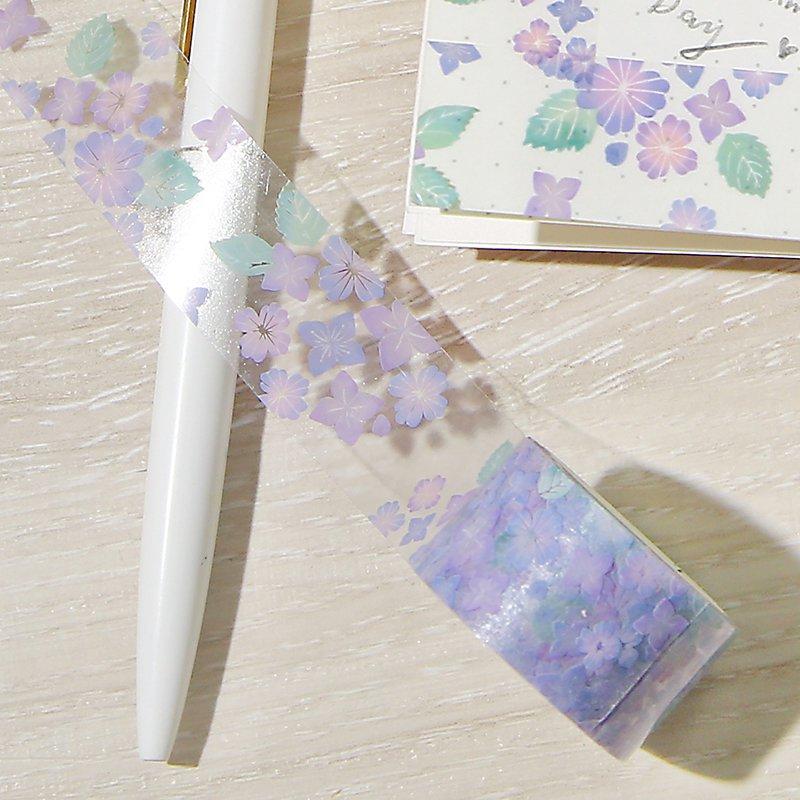 BGM Clear Tape — Hydrangea — with packaging