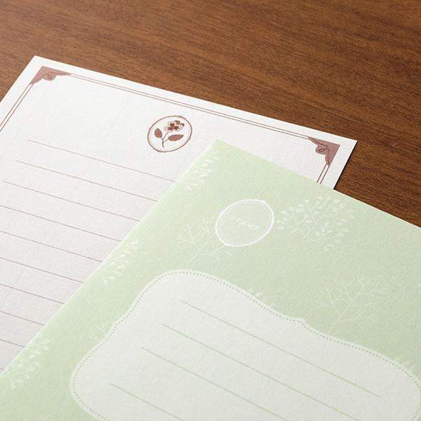 Midori Letter Set Collage — Stationery Pattern — front view