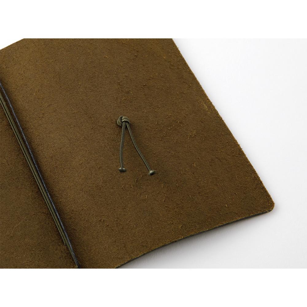 Traveler's Notebook Starter Kit (Passport Size) — Olive — detail