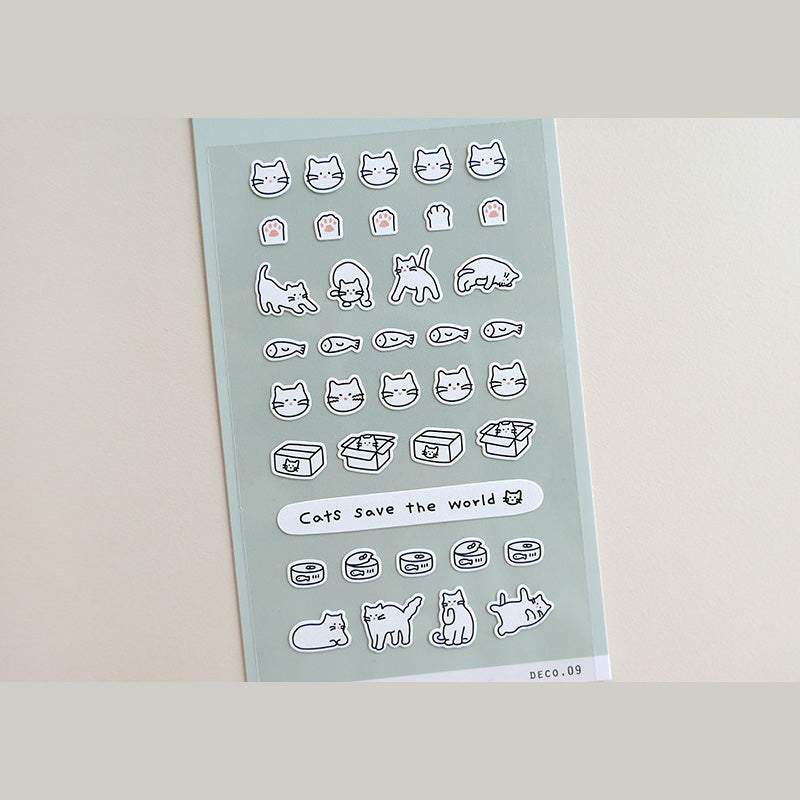 Suatelier Sticker — Deco.09 (Cat) — sticker detail