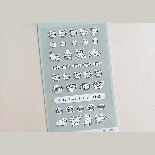 Suatelier Sticker — Deco.09 (Cat) — sticker detail