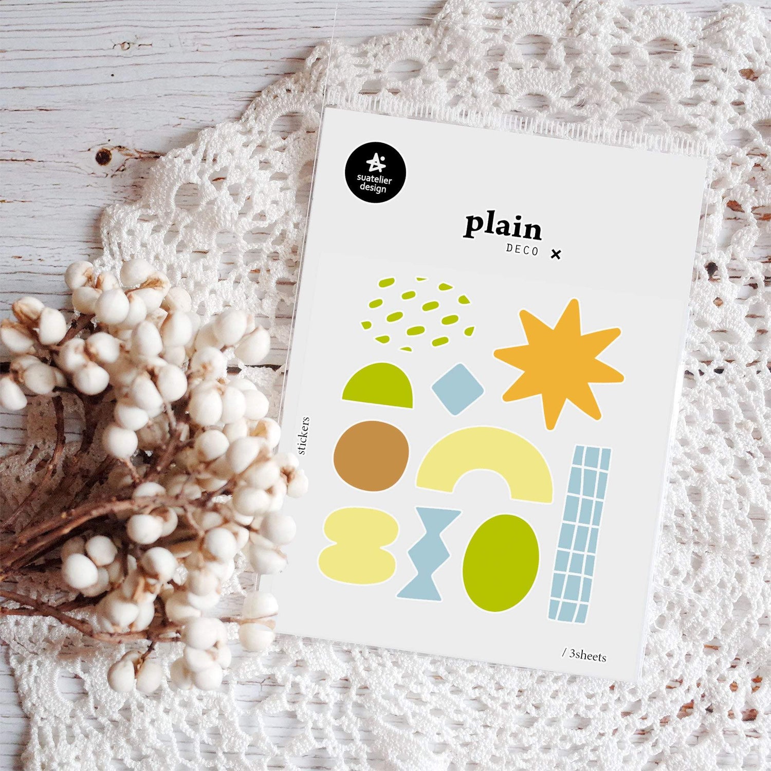 Suatelier Sticker — Plain.68 — sticker detail