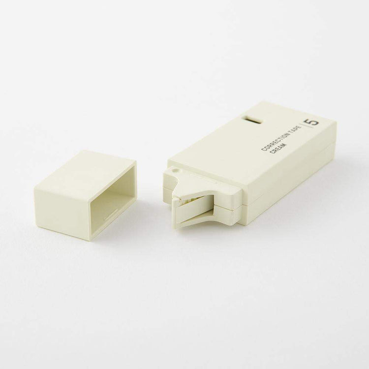 Midori Cream Correction Tape — angle view