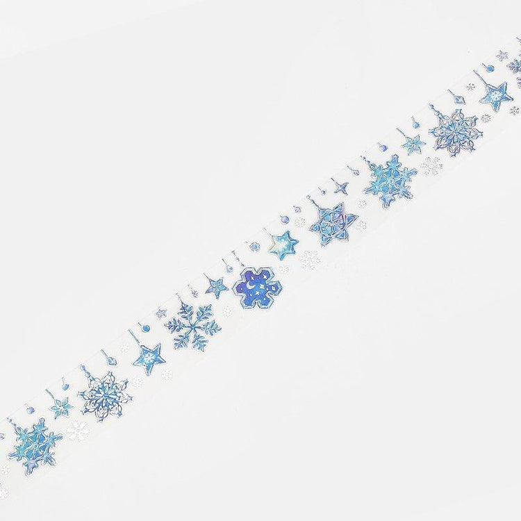 BGM Winter Snow Crystals Masking Tape