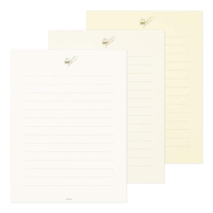 Midori Letter Set Gift Color — White — with packaging