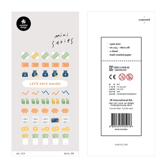 Suatelier Sticker — Deco.08 — sheet front