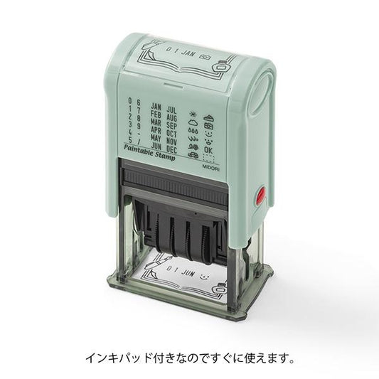 Midori Paintable Rotating Date Stamp — Stationery — stamped impression
