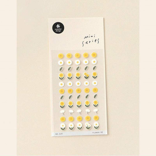 Suatelier Sticker — Flower.02 (Yellow) — sheet front