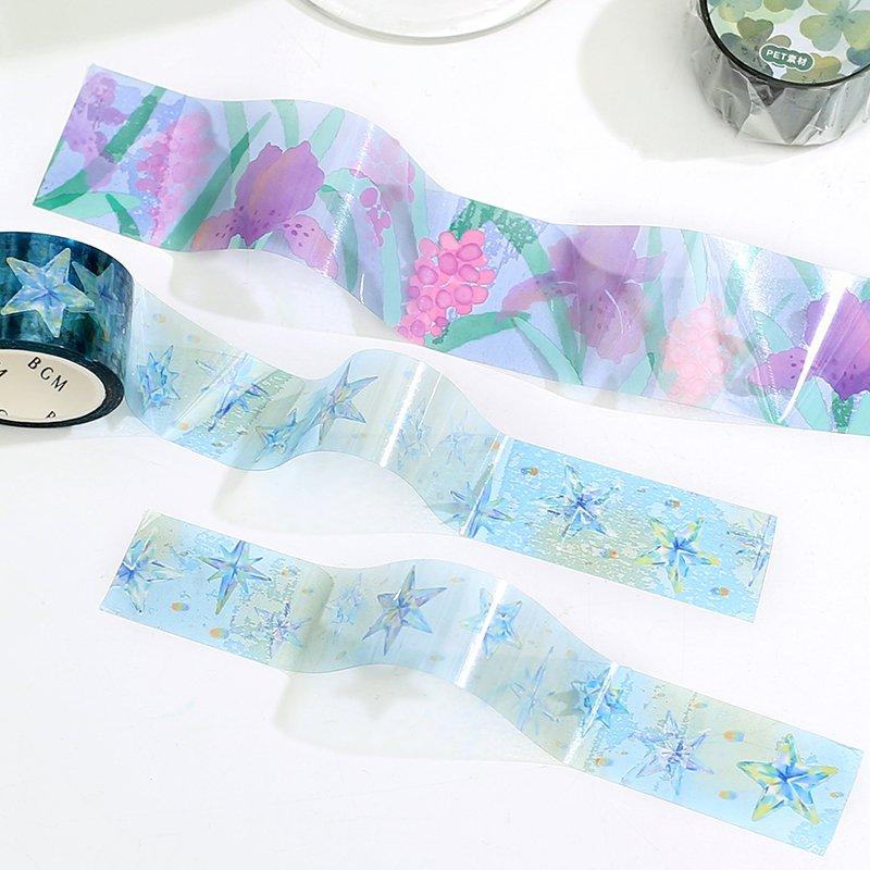 BGM Clear Tape — Iris — with packaging
