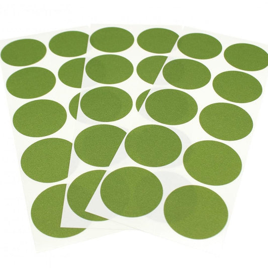 mt Washi Tape — Wrapping Series x Round Sticker Matte Olive Green 30m — pattern detail