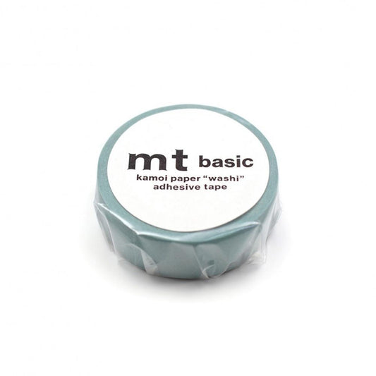 mt Basic Washi Tape — Matte Smoky Mint 7m — pattern detail