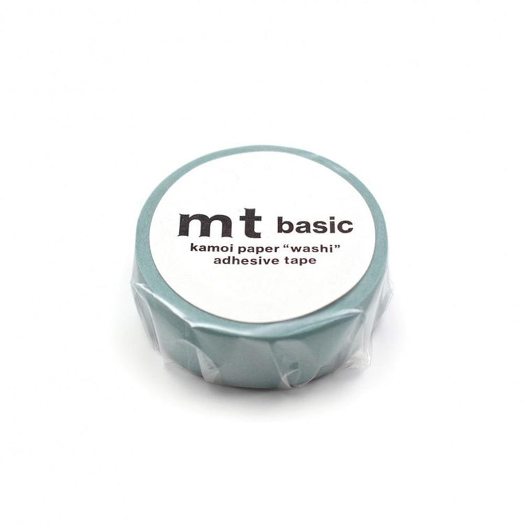 mt Basic Washi Tape — Matte Smoky Mint 7m — pattern detail