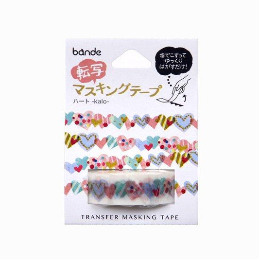 Bande Transfer Masking Tape Heart — pattern detail
