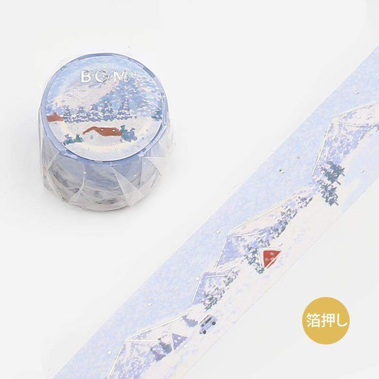 BGM Pointillism Snow Mountain Masking Tape
