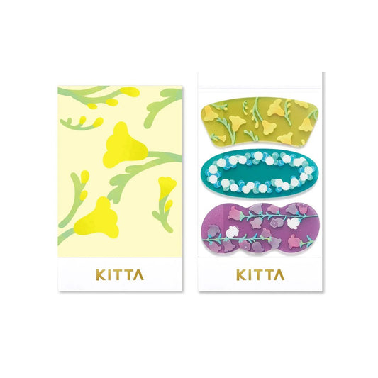 KITTA Clear Tape — Flower Pieces — roll front
