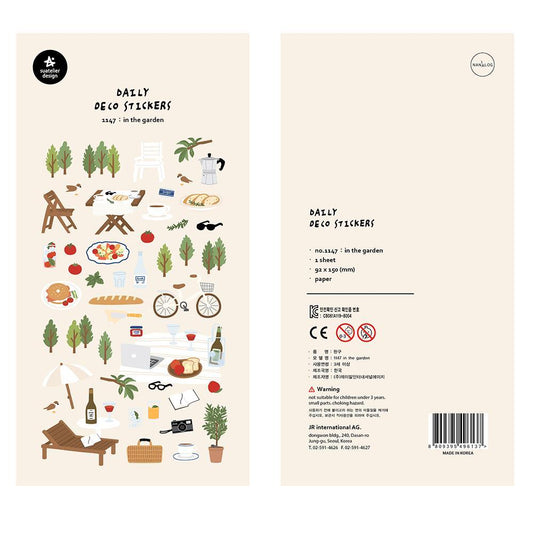 Suatelier Sticker — In The Garden — sheet front