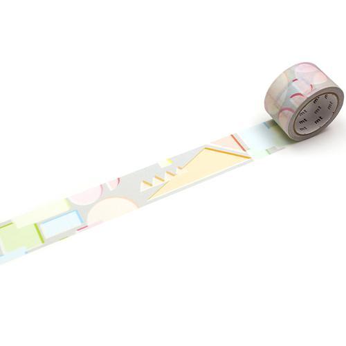 mt Kaku Kaku Write And Draw Washi Tape — Geometry — roll front