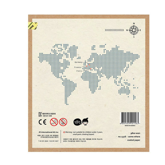Suatelier Travel Luggage Sticker Pack — Some Where — sticker detail