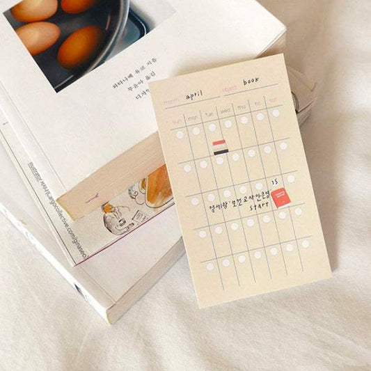 Suatelier Sticky Memo Monthly Plan — detail view