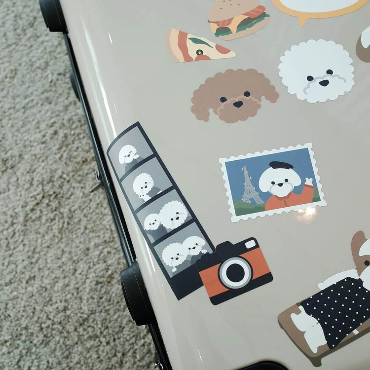 Suatelier Travel Luggage Sticker Pack - Let's Go On A Trip